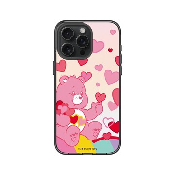 iPhone 15 Pro Max Clear 酷墨灰 - Care Bears - 愛心滿天