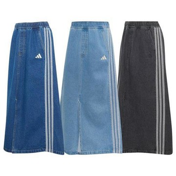 Adidas 水洗牛仔裙 女裝 寬鬆 純棉 深藍/淺藍/黑 KV0621/KV0622/KV0623