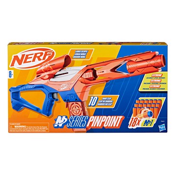NERF 樂活打擊 N系列 玩具槍 附18發子彈 10發彈匣  神準王 橘色 + 藍色  1盒