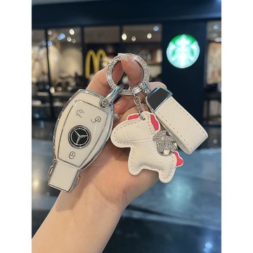 適用奔馳鑰匙套E級GLC級C級GLC260L車GLE300L殼GLA200級S級扣包女