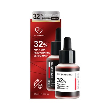 我的心機32%多重果酸精華水洗面膜30ml