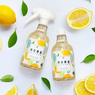 神奇檸檬~對付水垢用的泡泡噴霧500g（1個噴瓶+1個補充瓶）