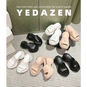 【輕便升級版】十字花高跟運動拖鞋女厚底增高涼拖Y2K夏季一字拖