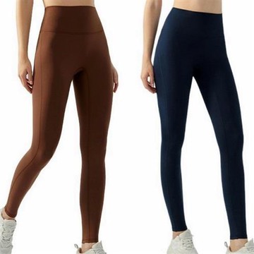 【米蘭精品】現貨+預購 高腰運動褲長褲緊身褲瑜珈褲內搭褲-修身提臀無痕女褲子5色74ky24