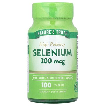 Nature's Truth, 硒，優效，200 微克，100 片