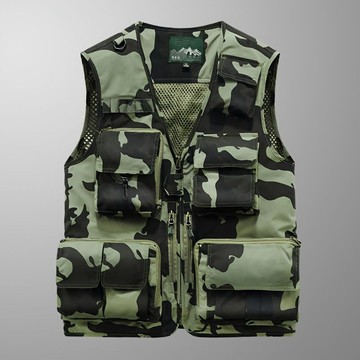 🐟桃園貨 釣魚背心 戰術背心 工作背心 登山背心 工裝背心 多口袋背心 口袋背心 迷彩工裝馬甲男春秋季機能戰術背心釣魚攝