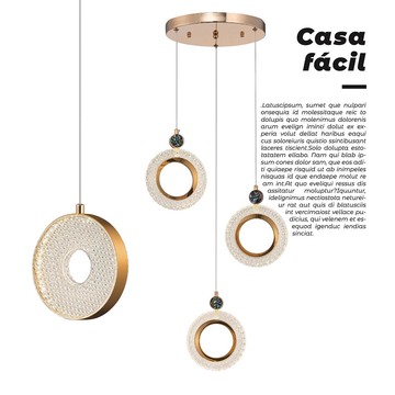 現代風LED10W金屬烤漆壓克力24W電鍍金壓克力吊燈18-62511、62512