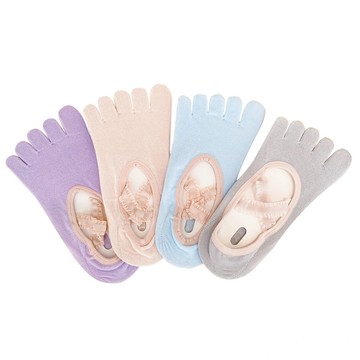 Ann’S 蕾絲滾邊交叉五指超防滑皮拉提斯瑜珈襪-4色