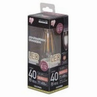アイリス LEDフィラメント電球電球色40形(450lm) LDC3L-G-E12-FC
