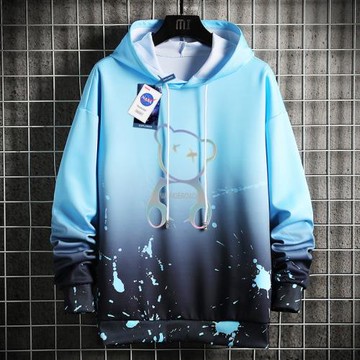 NASA聯名連帽衛衣男秋冬季新款潮牌寬松休閑潮流加絨加厚學生外套