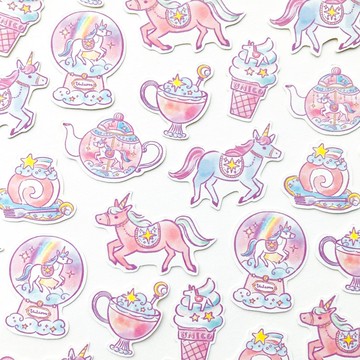 獨角獸獨立裁型貼紙 獨角獸 馬年【28 張入】