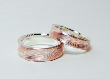 木目金戒指 / 木紋金 (銀銅) Mokume Gane (單枚價~可訂對戒)