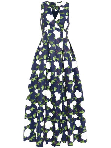 Sachin & Babi - Brooke floral-print gown - women - Polyester/Polyester - 4 - Blue