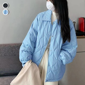 【韓國K.W.】KMM3508現貨韓輕薄羽絨顯瘦中長版毛領連帽外套(保暖/升溫/羽絨棉)