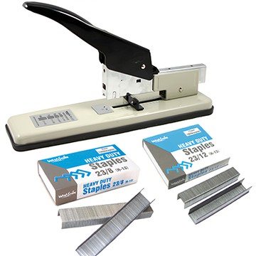 WHASHIN 113 裝訂用釘書機 + 釘書針 H13 8mm + H13 12mm  混色  1組