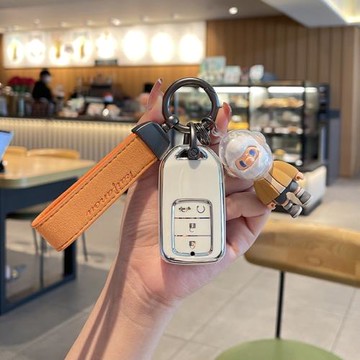 本田crv鑰匙套專用雅閣思域xrv繽智皓影凌派飛度英詩派汽車男女扣