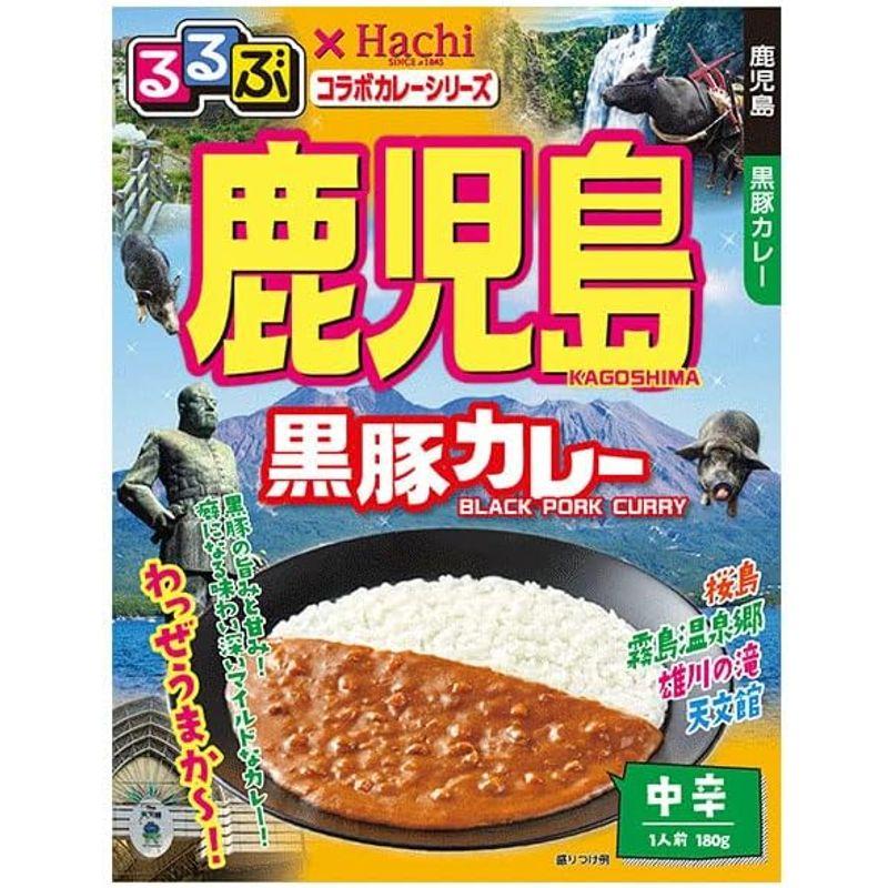 ハチ食品 るるぶ×Hachiコラボカレーシリーズ 鹿児島 黒豚カレー 180g×20個入×(2ケース)