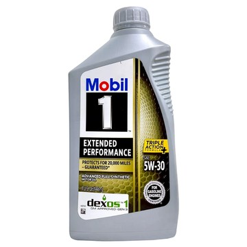 Mobil 美孚 1 EP 全合成機油 SAE 0W-20 946mL 延長性能 保護長達20 000英里  1瓶