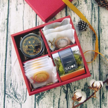 【新年禮盒】朱寶盒 - 手工餅乾禮盒