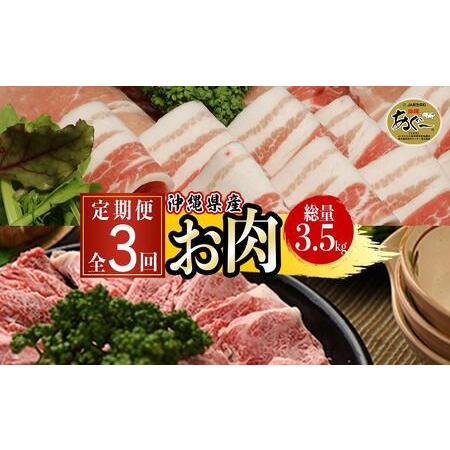 ふるさと納税 沖縄県産お肉の定期便（全3回） 沖縄県南城市