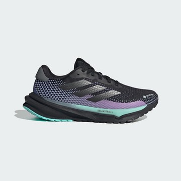 adidas 愛迪達 慢跑鞋 女鞋 運動鞋 緩震 防潑水 SUPERNOVA W GTX 黑紫綠 ID6305