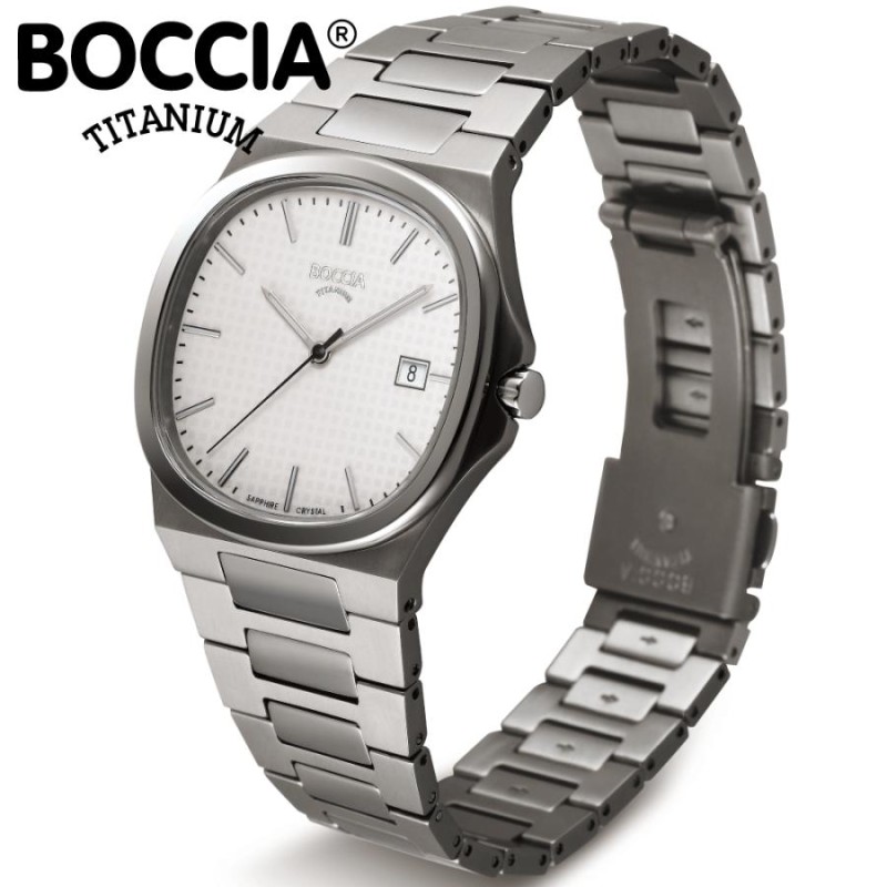 ボッチア 腕時計 メンズ BOCCIA TITANIUM Slim 3657-01 クォーツ 日本