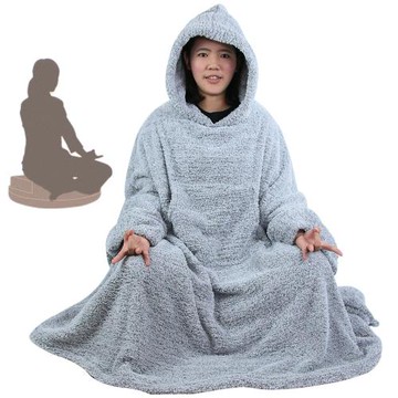 源之氣 竹炭靜坐披風  RM-10442-1 (送外出提袋)