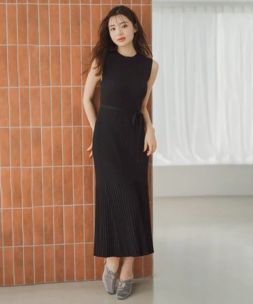 剪裁羅紋針織洋裝(MM537405)