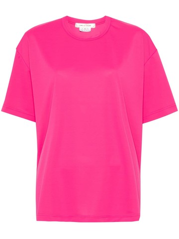 Comme Des Garçons - tonal-stitching short-sleeve t-shirt - women - Polyester - M - Pink