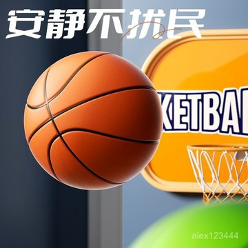 🌟全臺灣最低價🌟靜音籃球青少年室內投籃訓練兒童寶寶彈力拍拍玩具靜音球彈力球
