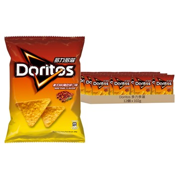 Doritos 多力多滋 美式BBQ 豬肋排口味玉米片  102g  12個
