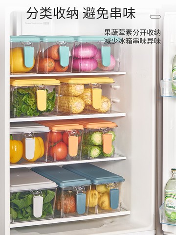 廚房冰箱收納盒食品級保鮮盒專用儲物盒冷凍儲存蔬菜整理神器食物
