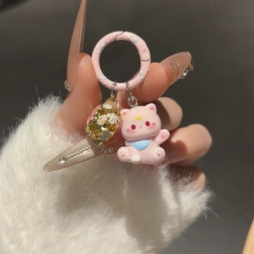 台灣發貨 可愛動物吊飾 貓咪鑰匙圈 貓鑰匙圈 貓吊飾 鑰匙扣 少女包包配飾 飾品 小禮物 學生書包吊飾 可愛掛件