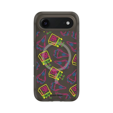 iPhone Air AirX 本質黑 - 海綿寶寶 SpongeBob - 奇異筆觸Pattern