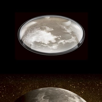60W×2三色變光月球造型吸頂燈｜F87-22-8144-1