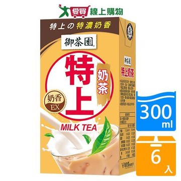 御茶園特上奶茶TP300MLx6【愛買】