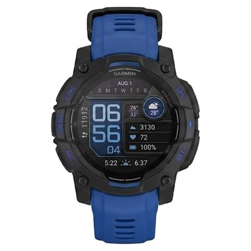 GARMIN INSTINCT 3 AMOLED 本我系列 GPS智慧腕錶 45mm  黑夜電光藍  1.2吋  GPS + 藍牙
