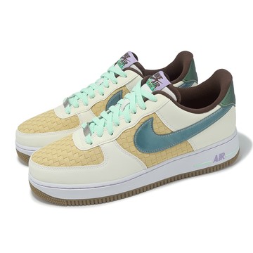 [ACS] Nike 休閒鞋 Air Force 1 Low Retro 男鞋 復活節 米白 棕 編織 反光 IB5722-100