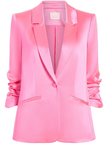 Cinq A Sept - Kylie notched-lapels blazer - women - Polyester - 10 - Pink