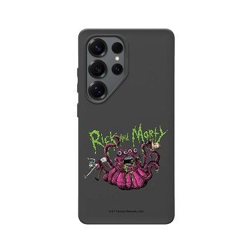 Galaxy S25 Ultra SolidSuit 黑 - 瑞克和莫蒂 Rick and Morty - 外星人襲擊