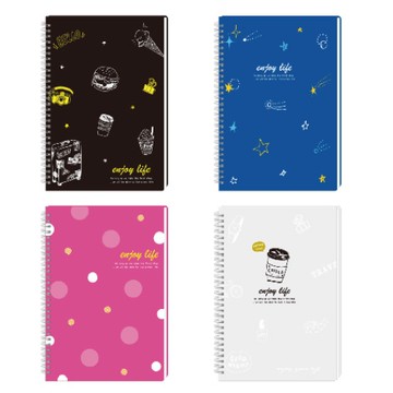 PP線圈筆記本 18K(隨機出貨)