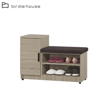 柏蒂家居-懷特3尺一門開放式坐式鞋櫃/座鞋櫃/穿鞋椅