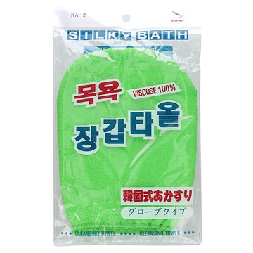 Goldsangsa, 去角質毛巾手套，綠色，1 件
