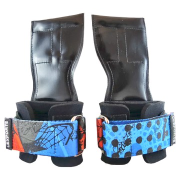 Lexports Fitness 勵動風潮 專業重訓健身皮革拉力帶 漫畫系列 PRO & FIT  XS~M  艦長藍  1雙