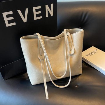 大容量托特包包女2024流行百搭單肩包學生上課通勤大包斜挎手提