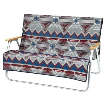 CAPTAIN STAG 鹿牌 民族風雙人椅墊  142 x 97cm  藍色