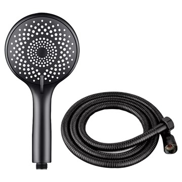 5段式增壓蓮蓬頭套裝  1組  黑色