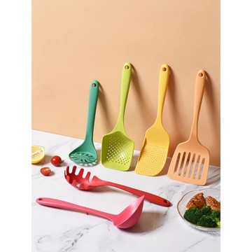 日本進口廚房鍋鏟勺套裝不粘鍋專用撈面勺漏勺湯勺煎蛋鏟子壓泥器