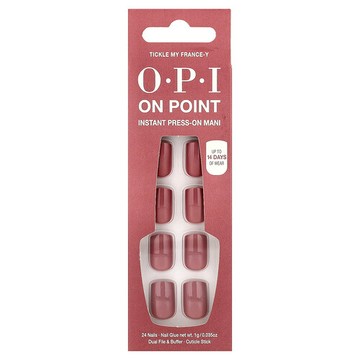 OPI, On Point，即時貼片美甲，短款，法式挑逗，27 件套