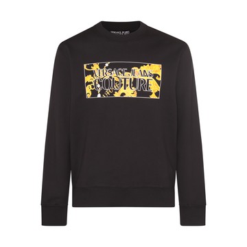 Versace Jeans Couture - Black And Yellow Cotton Sweatshirt